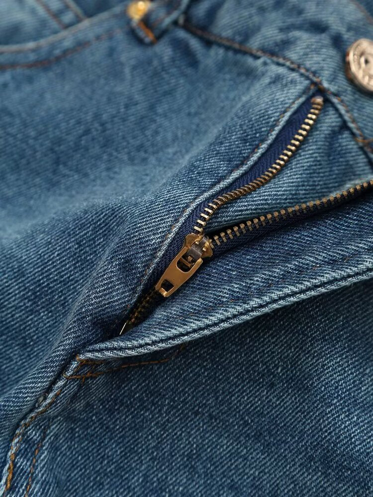 Western Balloon Low Waist Denim Jeans