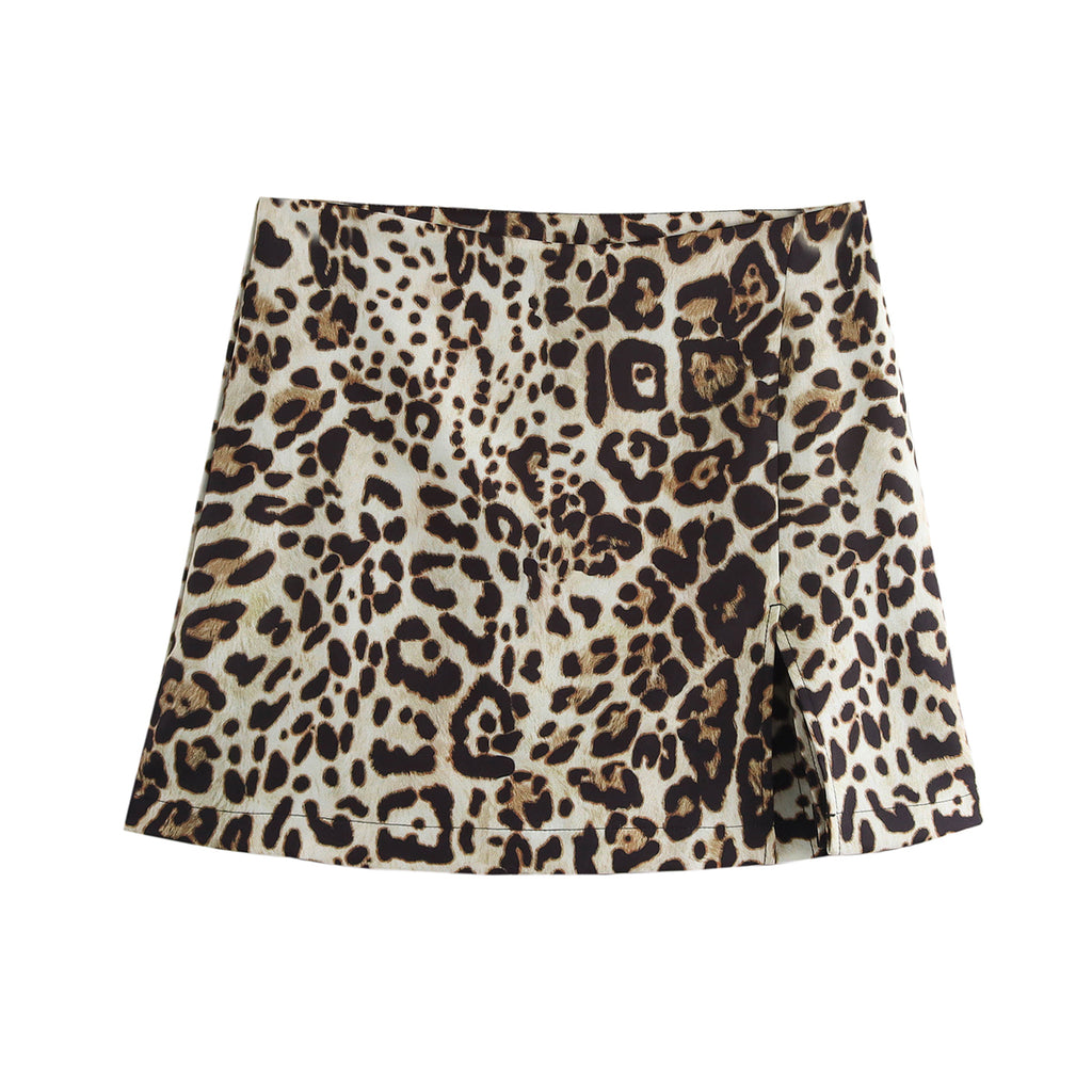 Animal Print Skort