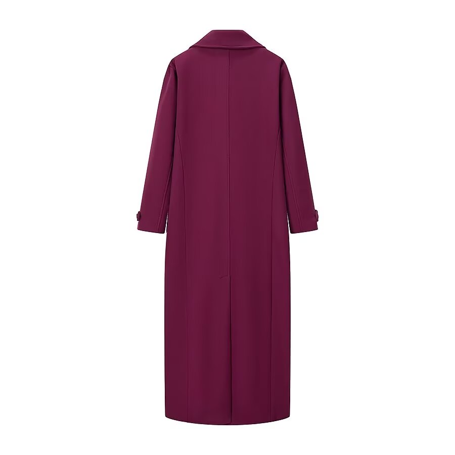 Plum Trench Tedy Coat