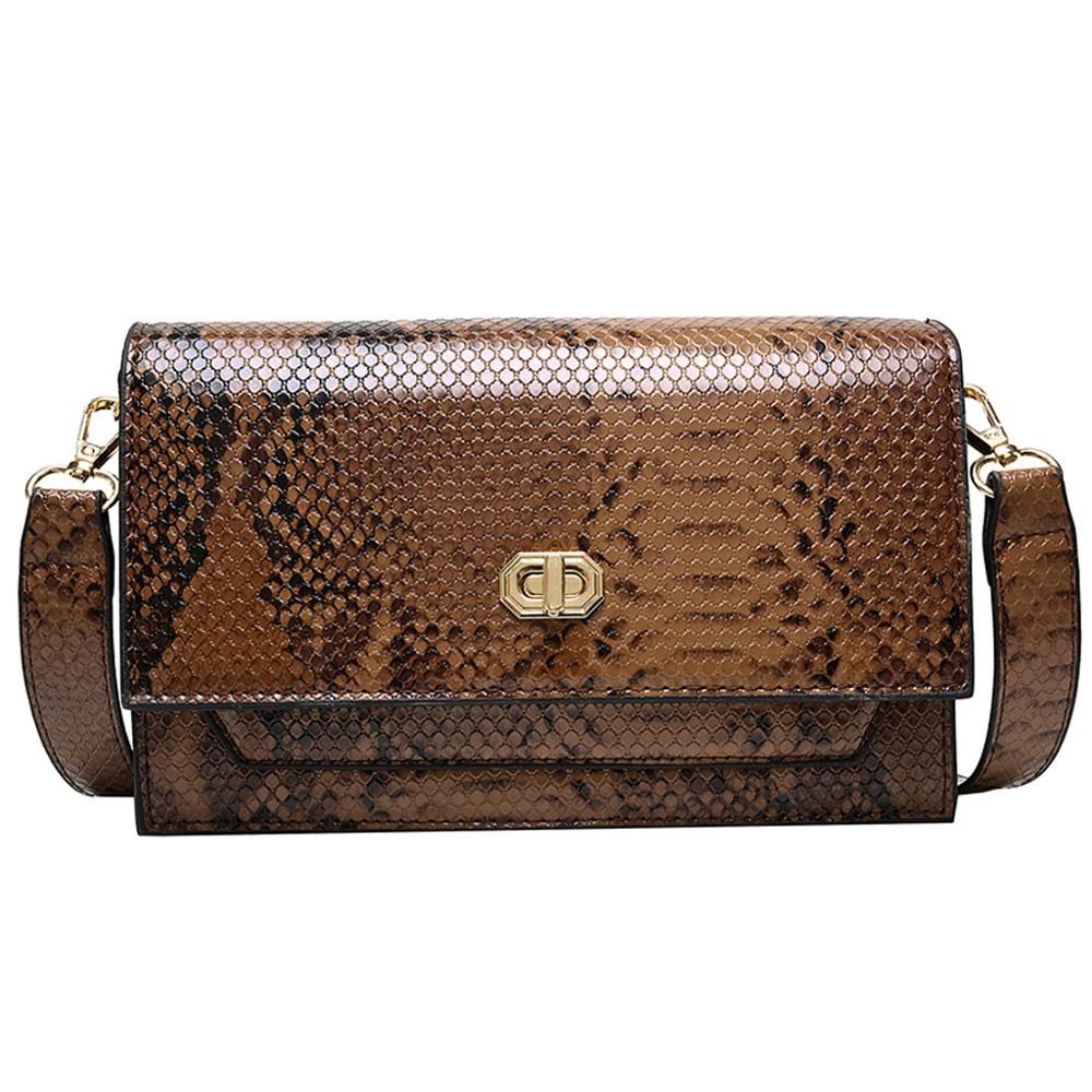 Snake print Shoulder Bag