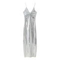 Sequined Spaghetti Strap Dress