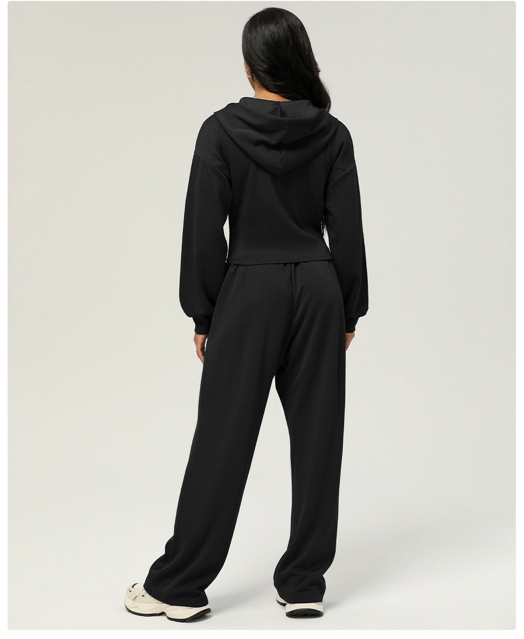 Sportswear Autumn Winter Two Piece Sets Casual Sweatpants Loose Hooded Coat Outdoor Running Workout Outfit