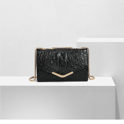 All Match Small Square Crocodile Shoulder Bag