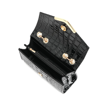 All Match Small Square Crocodile Shoulder Bag