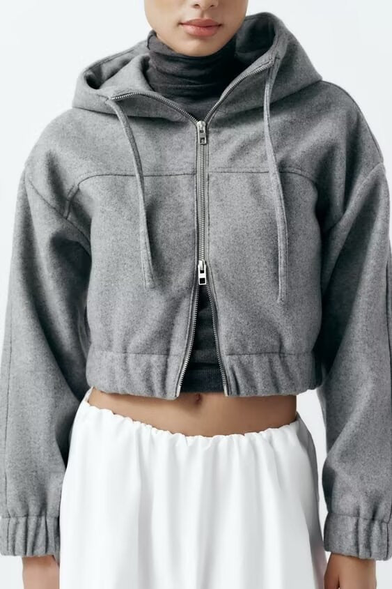 Stylish Simple Short Hoodies