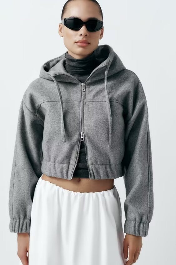 Stylish Simple Short Hoodies