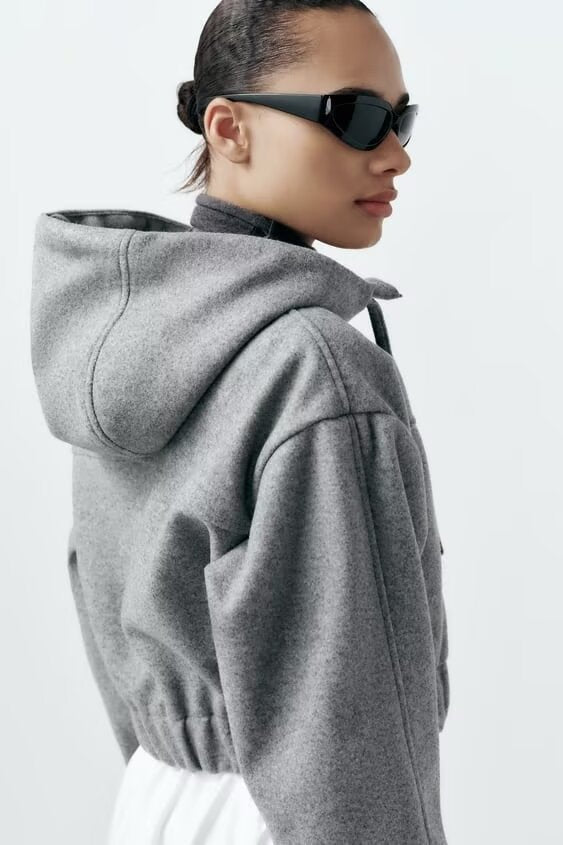 Stylish Simple Short Hoodies