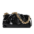 Thick Chain Cloud Animal Print Bag