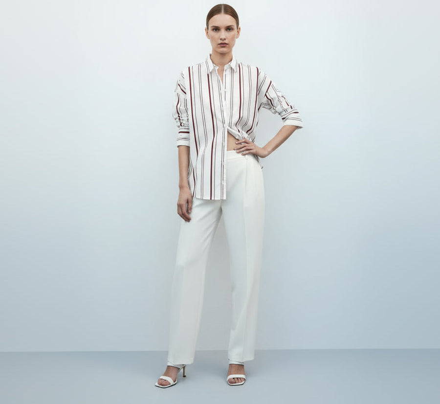 Striped Poplin Shirt