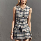 Popular Plaid Matching Skirt
