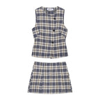 Popular Plaid Matching Vest