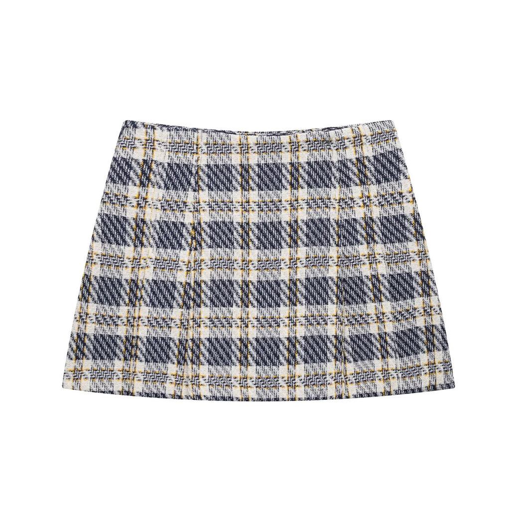 Popular Plaid Matching Skirt