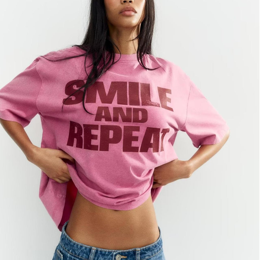 Classic Printed Washed T shirt