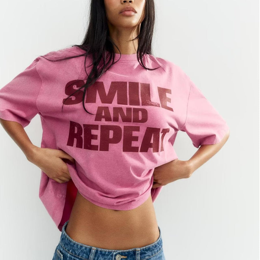 Classic Printed Washed T shirt