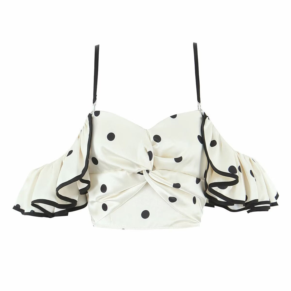 Beige Black Dot
