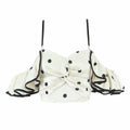 Beige Black Dot