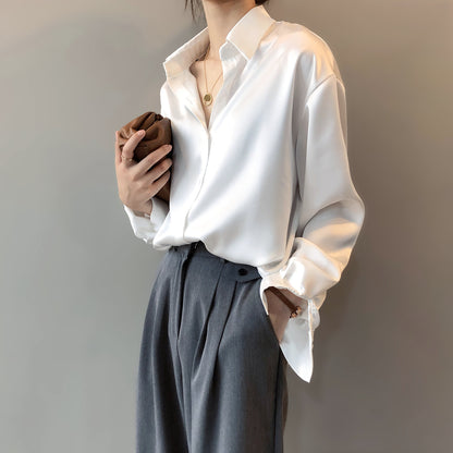 Solid Elegant Sleeve Blouse