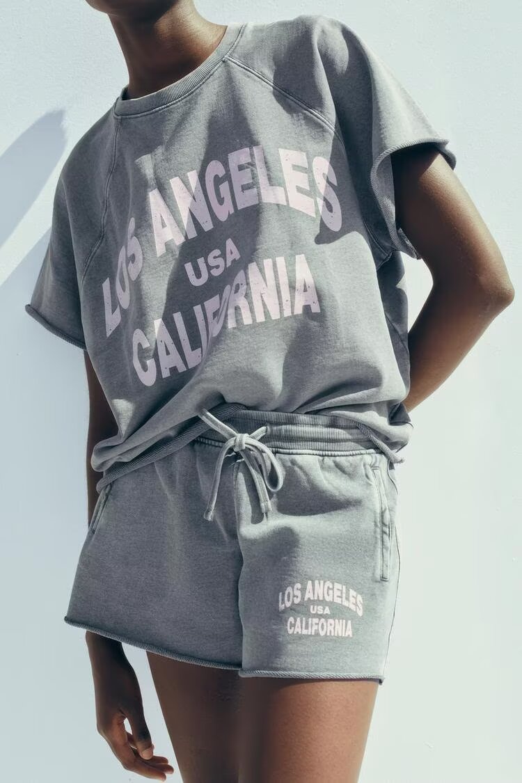 Casual Printed Sweat Set