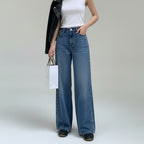 Heavy Retro Industry Gold Rivet Denim Jeans