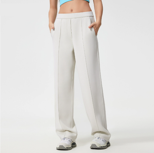 Exercise Casual Pants Women Loose Drooping Slimming Straight Pants Air Layer Nude Feel Wide Leg Pants
