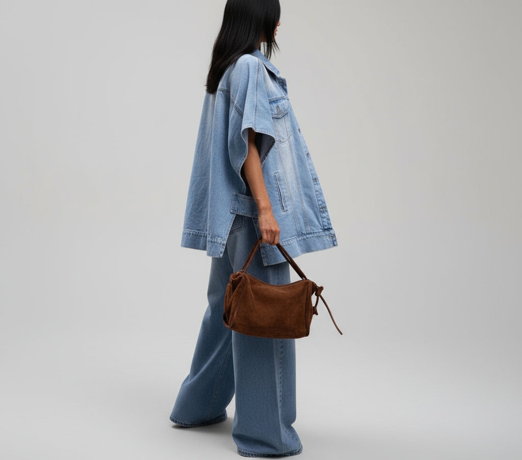 Street Hipster Denim Vest & Hipster Jeans Suit