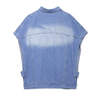 Street Hipster Denim Vest & Hipster Jeans Suit