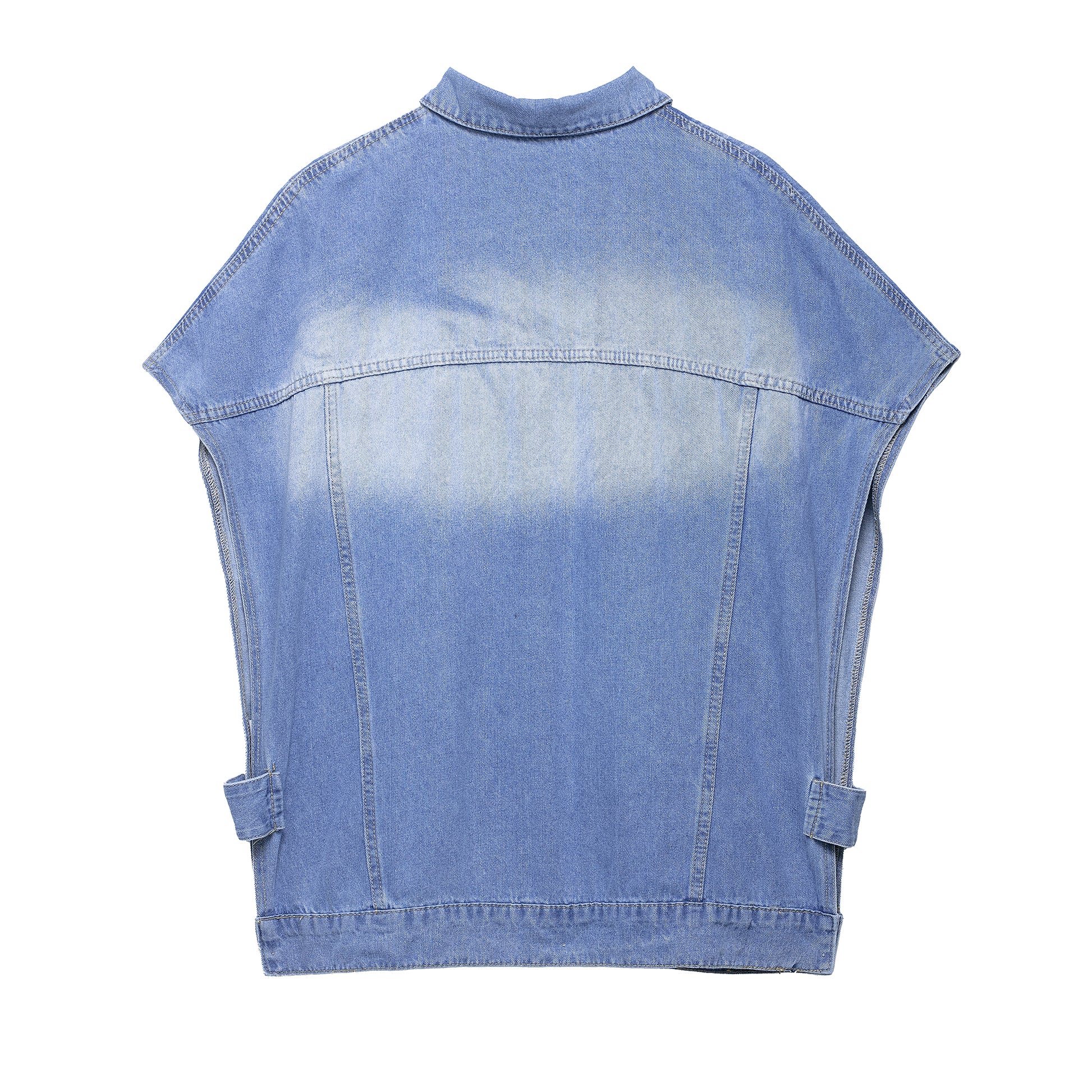 Street Hipster Denim Vest & Hipster Jeans Suit