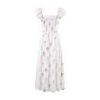 Chic Puff Sleeve Floral Dress