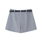 Striped Casual Skort