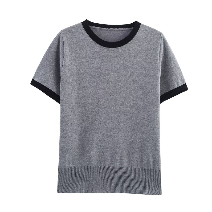 Round Neck Pullover Sweater Top