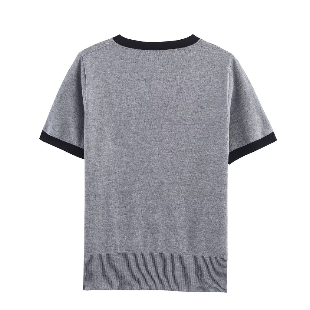 Round Neck Pullover Sweater Top