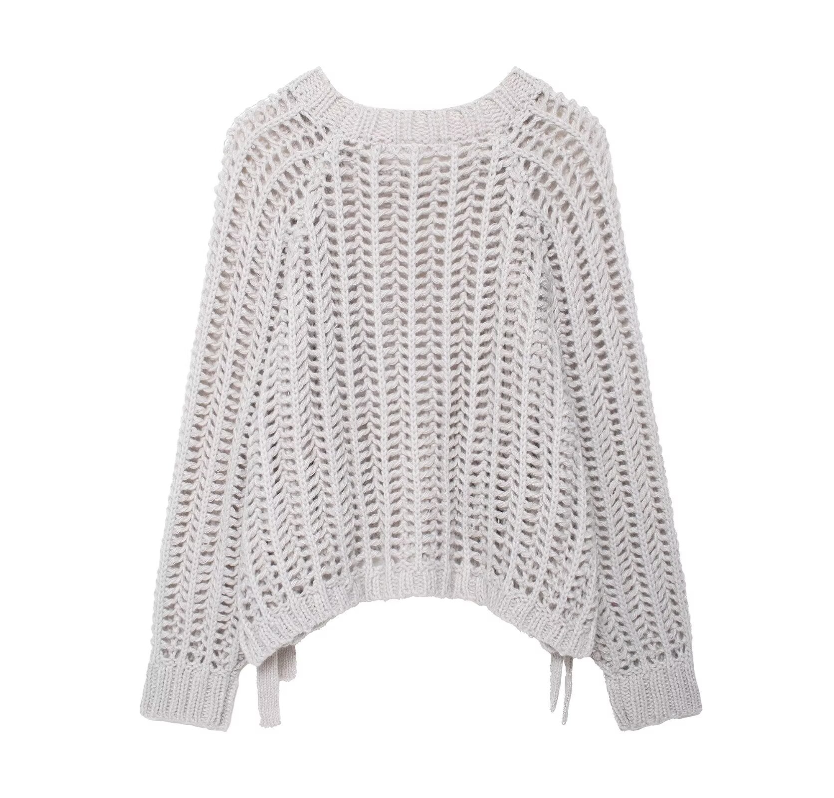 Casual Knitted Side Thick Needle Top