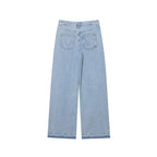 The Botanica — Crochet & Floral Embroidery Wide Leg Jeans