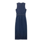 Wear Wild with Belt Denim Dress
