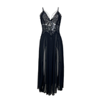 Lace  Backless Pearl Cami Nightdress