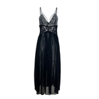 Lace  Backless Pearl Cami Nightdress