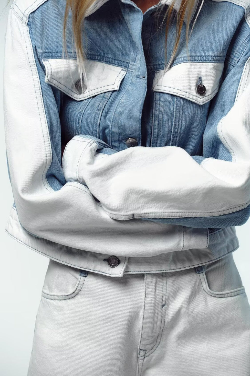 Mid Patchwork Denim Jacket