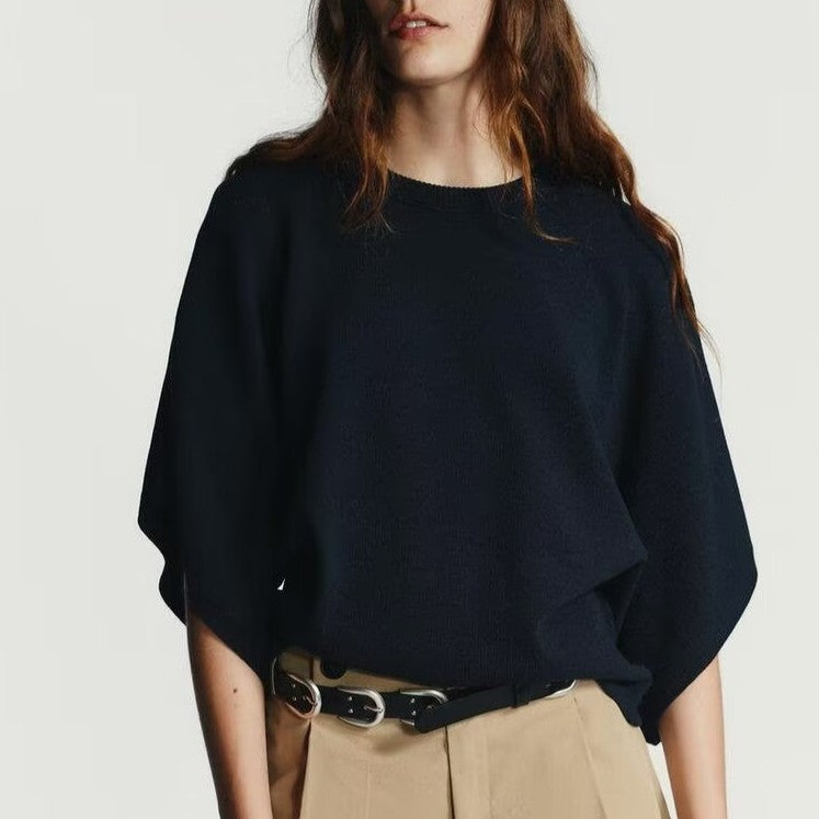 Simple Basic Loose Knit Sweater
