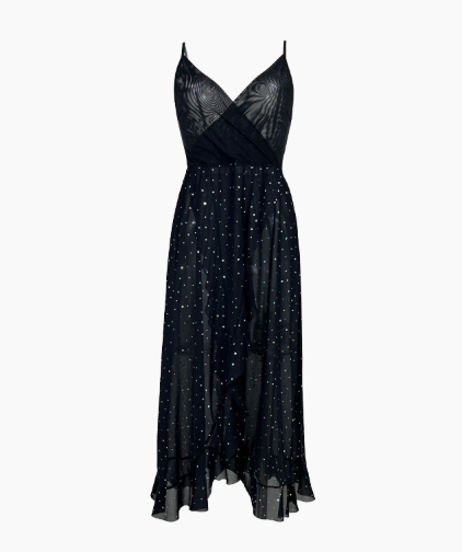 Sexy V neck Sleeveless Sequin Slip Night Dress