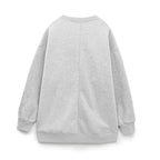 Casual Loose Wide Leg Pants Embroidered Sweat Set
