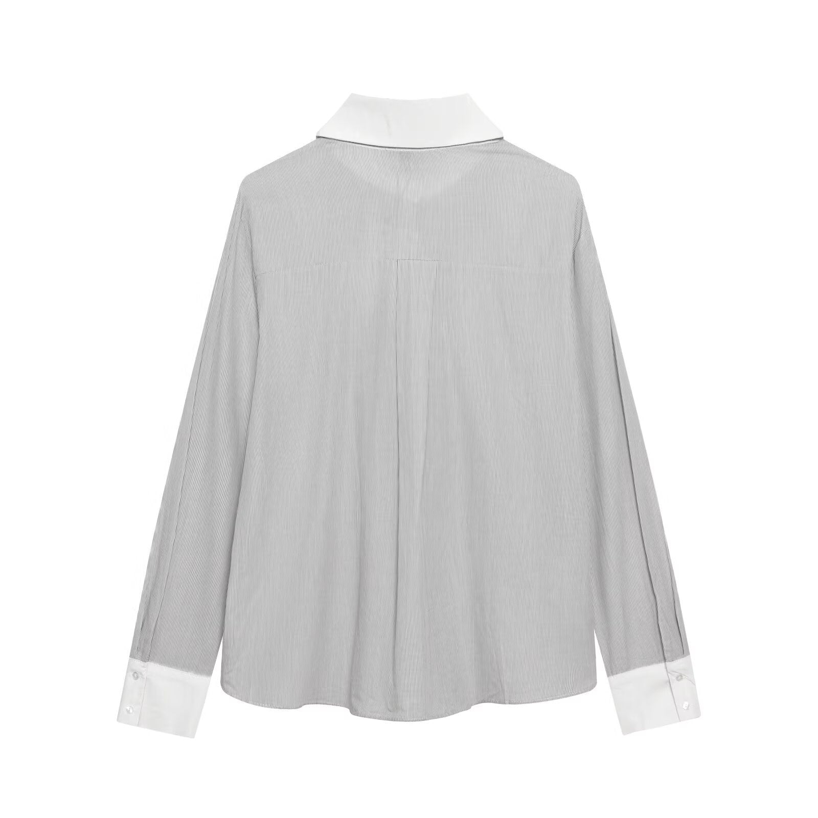 Western Bow Decorated Striped Blouse