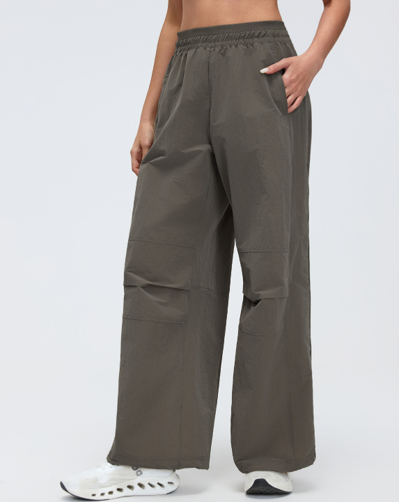 Casual Sports Pants Women High Waist Loose Straight Cargo Pants Waterproof Outdoor Hiking Climbing Pants