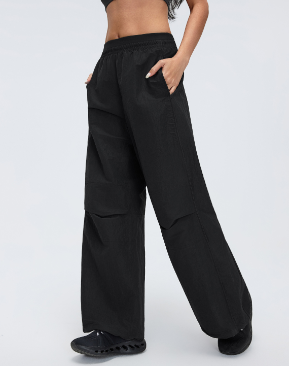 Casual Sports Pants Women High Waist Loose Straight Cargo Pants Waterproof Outdoor Hiking Climbing Pants