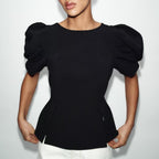 Bow Puff Sleeve Top
