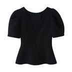 Bow Puff Sleeve Top
