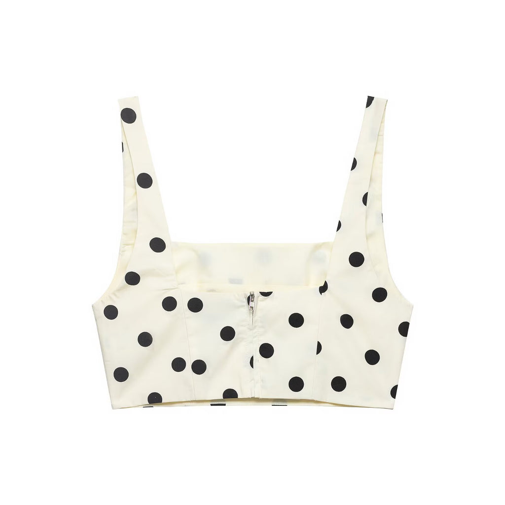 Polka Dot Crop Top
