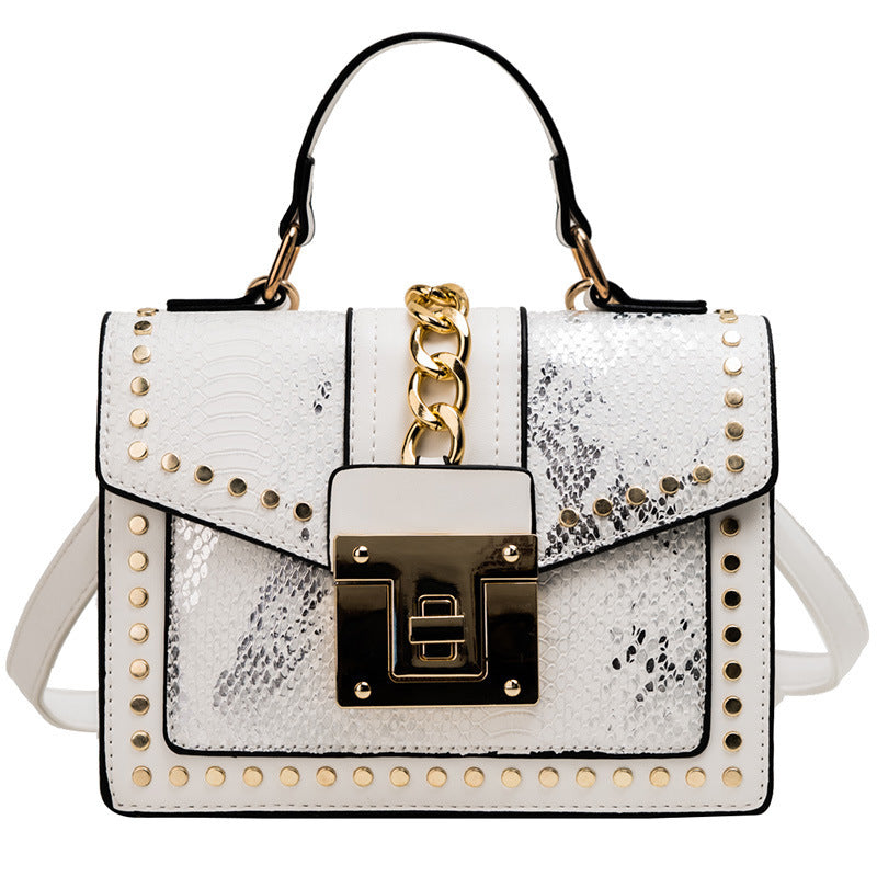 Fashion snake pattern handbag