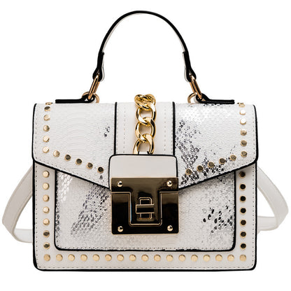 Fashion snake pattern handbag