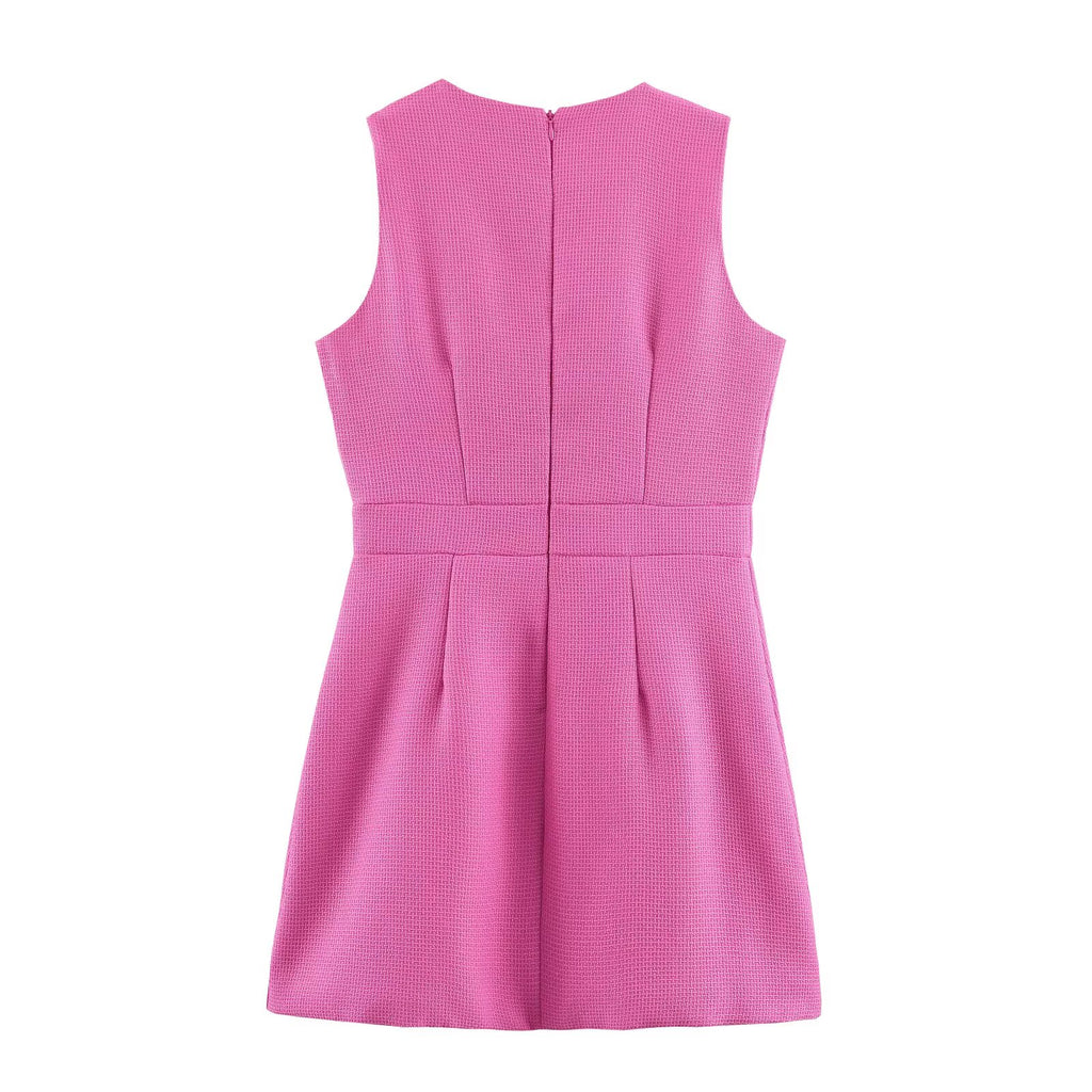 Elegant Chanel Tweed Sleeveless Dress