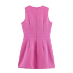 Elegant Chanel Tweed Sleeveless Dress